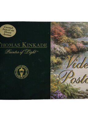 1999 Very Rare Thomas Kinkade Painter Of Light Video Postcard VHS Cassette Tape
